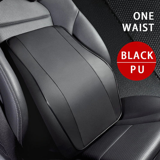 Car Neck Headrest Pillow – Memory Foam Head & Lumbar Support Cushion