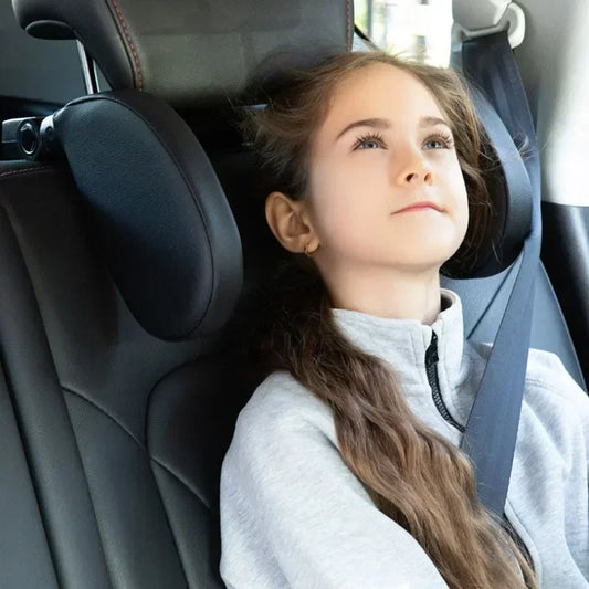 Car Neck Headrest Pillow – Memory Foam Telescopic Side Support