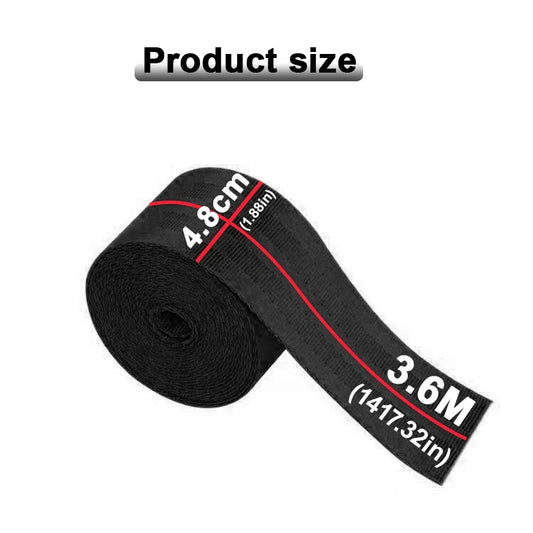 3.6M x 4.8CM Car High-Strength Seat Belt Webbing – Racing Car Modified Safety Harness Strap