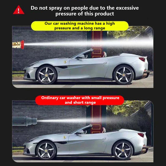 60BAR Wireless High Pressure Car Wash Water Gun – 300W Self-Priming Washer