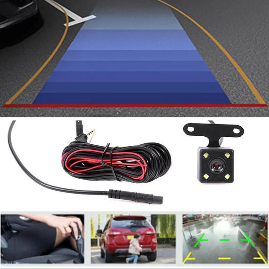 5-Pin HD Car Rear View Camera – 4 LED Night Vision Wide Angle 170° Parking Camera