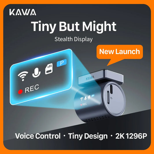 KAWA MINI 3 Pro – 2K Tiny Dash Cam with WiFi & Voice Control