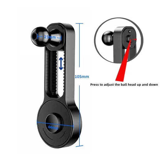 17mm Ball Joint Extension Rod – For Car Air Vent Phone Stand & GPS Mount Accessories
