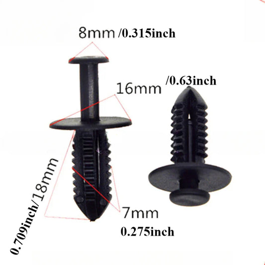 Car Fender Bumper Fastener Wheel Mudguard Trim Clips – Fixed Clamp Rivets for Mercedes-Benz & BMW