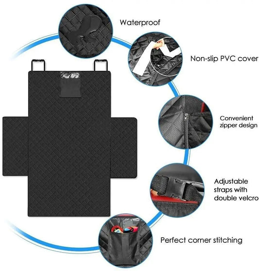 Dog Carrier Car Seat Cover – Wear-Resistant Waterproof Liner for SUVs, Portable & Durable Vehicle Protector