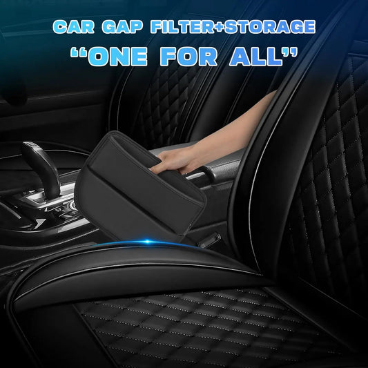 Leather Car Seat Gap Organizer – Multifunctional Vehicle Storage Box