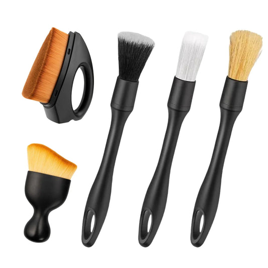 4-5PCS Car Detailing Brush Set – Air Conditioning Vent & Crevice Dust Duster