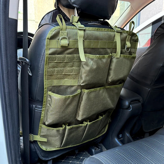 Car Seat Back Storage Organizer – Tactical Camo Hanging Bag