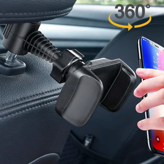 Car Back Seat Headrest Phone Holder – Universal Mount for Kids