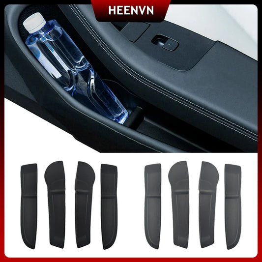 Tesla Model 3 Highland 2024 Car Door Side Storage Box – Front & Rear TPE Organizer Tray