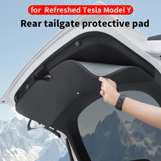 For 2020–2025 Tesla Model Y Juniper Tailgate Protection Board – Velvet Trunk Protection Pad
