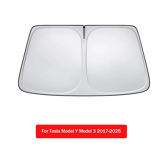 2025 For Tesla Model Y Juniper / Model 3 Highland – Windshield Sunshade with Storage Bag