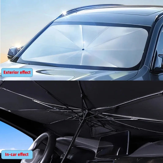Car Sunshade Umbrella – Interior Windshield Protection Curtain