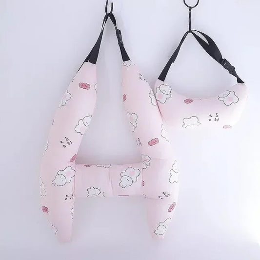 Car Seat Safety Neck Pillow – H-Shape Travel Pillow for Kids & Adults