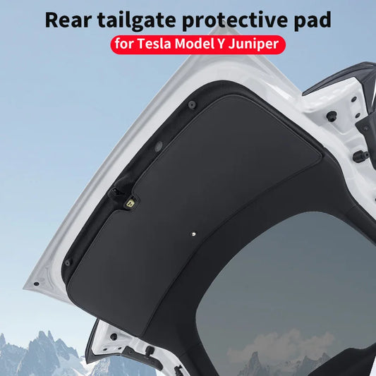 For 2020–2025 Tesla Model Y Juniper Tailgate Protection Board – Velvet Trunk Protection Pad