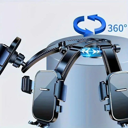 Adjustable Car Phone Mount – 360° Swivel Dashboard Cradle