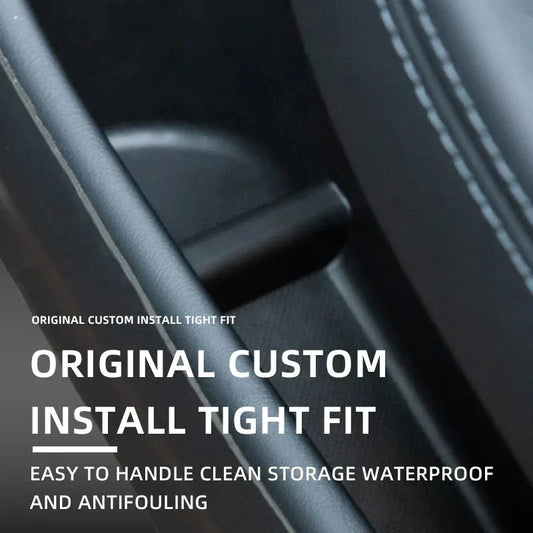 Tesla Model 3 Highland 2024 Car Door Side Storage Box – Front & Rear TPE Organizer Tray