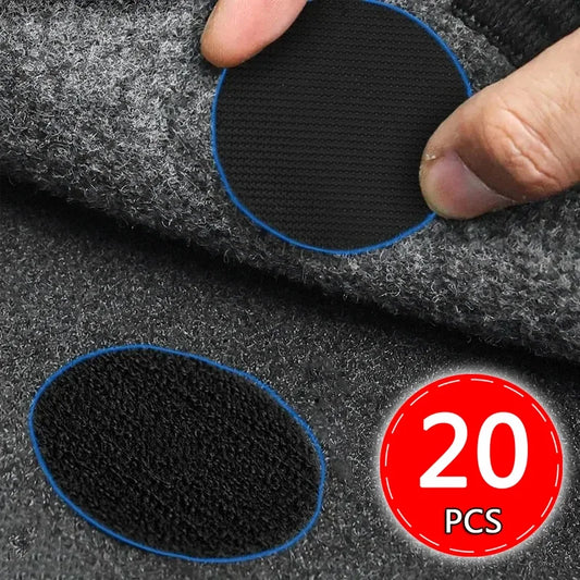 Car Carpet Tape – Universal Floor Mat Clips & Retention Holders with Self-Adhesive Fastener Stickers