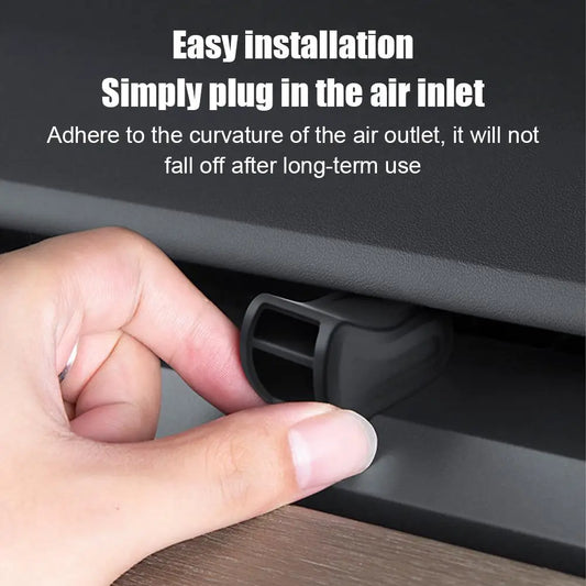 Air Outlet Aromatherapy Clip – Black Plastic Air Freshener Adapter for Tesla Model 3 & Model Y