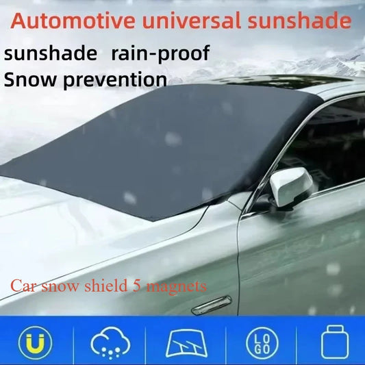 Magnetic Car Front Windscreen Cover – All-Season Sun & Snow Protection