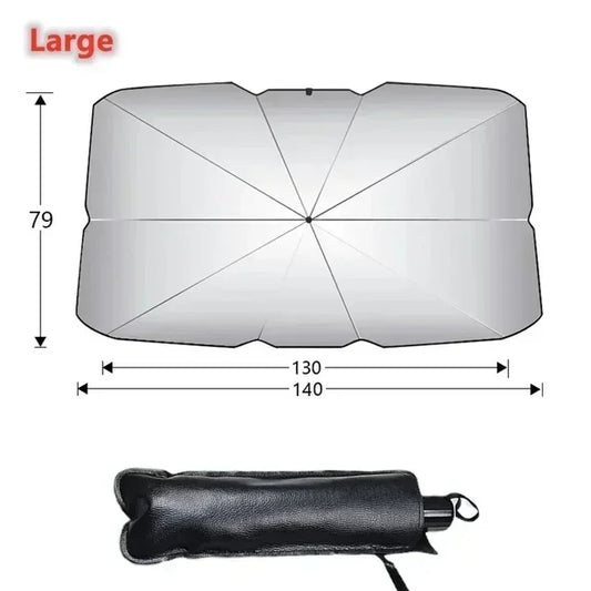 1PC Car Sunshade Umbrella – Universal Front Windshield UV Protection