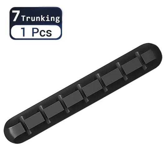 Self-Adhesive Power Cord & Cable Manager – Silicone Desktop Organizer