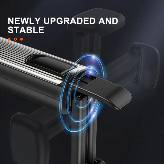 SEAMETAL 2-in-1 Car Seat Back Hook with Phone Holder – Stable Headrest Hanging Hook