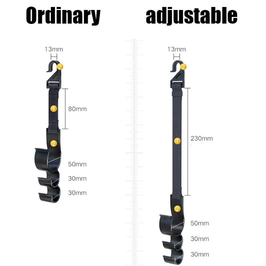 2pcs Car Back Seat Hooks – Multi-Function Rear Headrest Hanging Hooks & Umbrella Holders