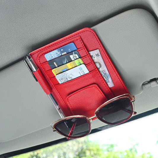 Car Visor Organizer – Multi-Pocket Pouch for Cards, Glasses & Essentials