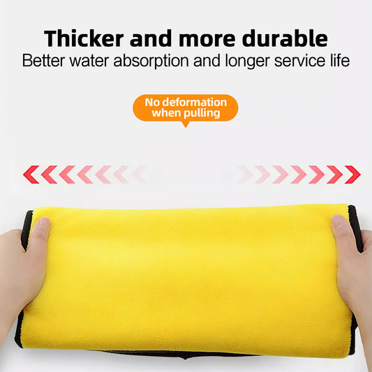 Coral Fleece Double-Sided Car Cleaning Towel – Quick-Drying & Super Absorbent