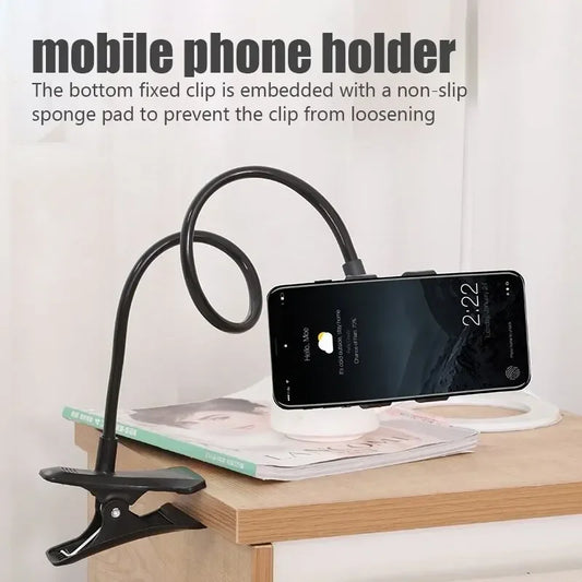 360° Clip Mobile Phone Holder – Flexible Lazy Bed & Desktop Stand (70cm)