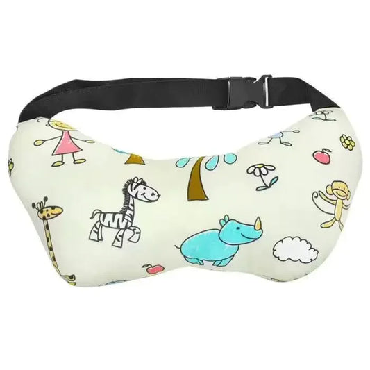 2-Pack Ultra-Soft Car Seat Pillows – Adorable Travel Nap Cushions with Secure Belt