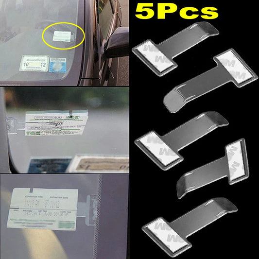 Car Styling Parking Ticket Holder – Fastener Card Holder & Invoice Receipt Organizer