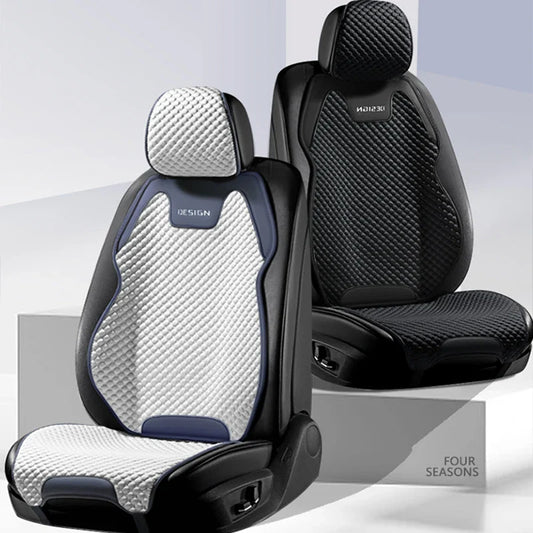 Ice Silk Car Seat Cushion – Ventilated, Comfortable & Durable Four Seasons Front Seat Cover