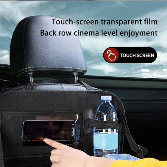 Foldable Car Seat Organizer with Tray & Tablet Holder – Universal Multifunctional Storage