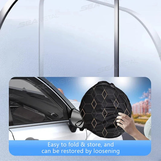 SEAMETAL Car Windshield Sun Shade – Five-Layer Front Window Sun Protection Cover