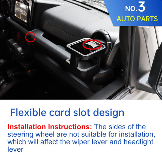 Car Water Cup Bottle Holder – Universal Bracket & Phone Cup Holder Stand for Suzuki Jimny JB64 JB74W (2019–2022)