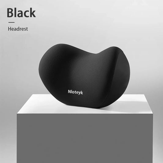 Car Neck Pillow & Lumbar Back Support – Memory Foam Protective Breathable Headrest Cushion