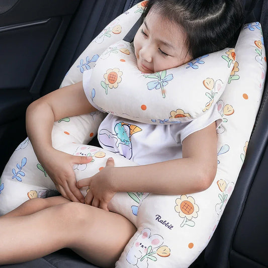 Car Seat Safety Neck Pillow – H-Shape Travel Pillow for Kids & Adults